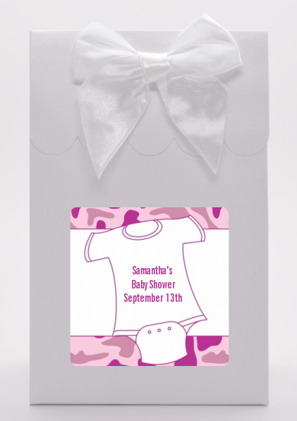 Baby Outfit Pink Camo - Baby Shower Goodie Bags