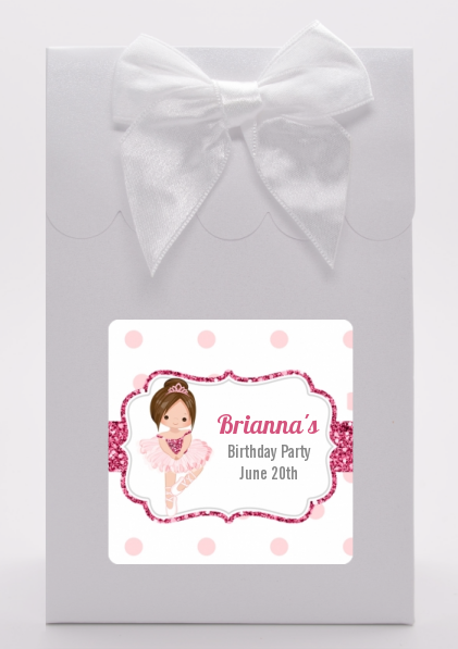  Ballerina - Birthday Party Goodie Bags Black Hair