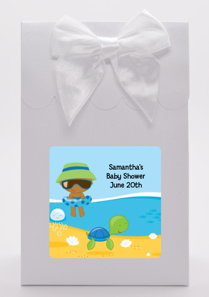 Beach Baby African American Boy - Baby Shower Goodie Bags