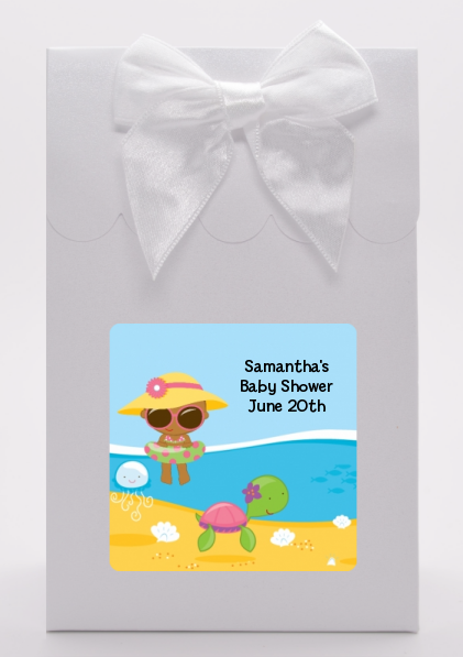 Beach Baby African American Girl - Baby Shower Goodie Bags