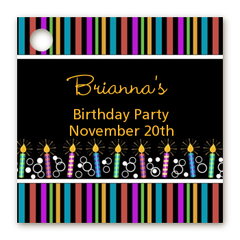 Birthday Wishes - Personalized Birthday Party Card Stock Favor Tags