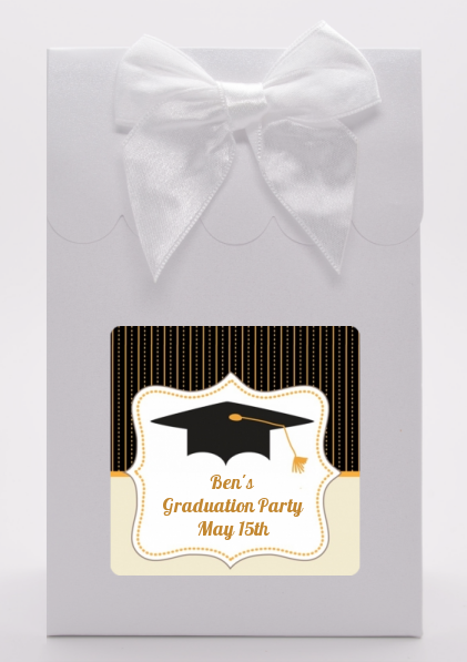 Black & Gold - Graduation Party Goodie Bags