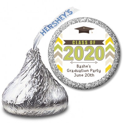 Brilliant Scholar - Hershey Kiss Graduation Party Sticker Labels