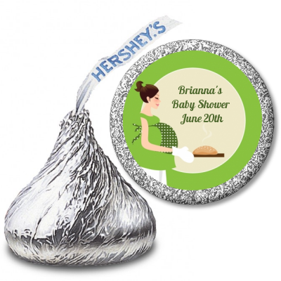 Bun in the Oven Neutral - Hershey Kiss Baby Shower Sticker Labels