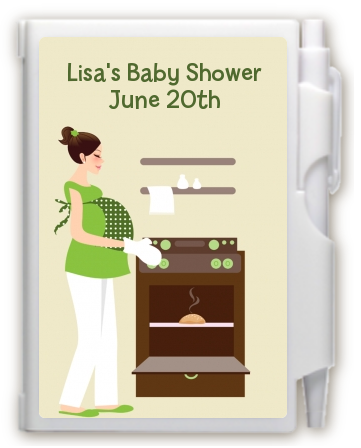 Bun in the Oven Neutral - Baby Shower Personalized Notebook Favor