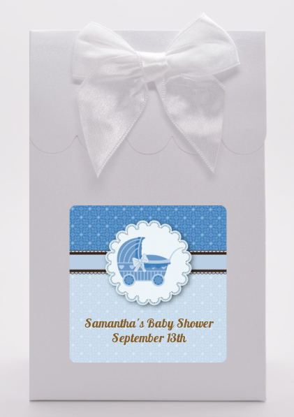 Carriage Blue - Baby Shower Goodie Bags