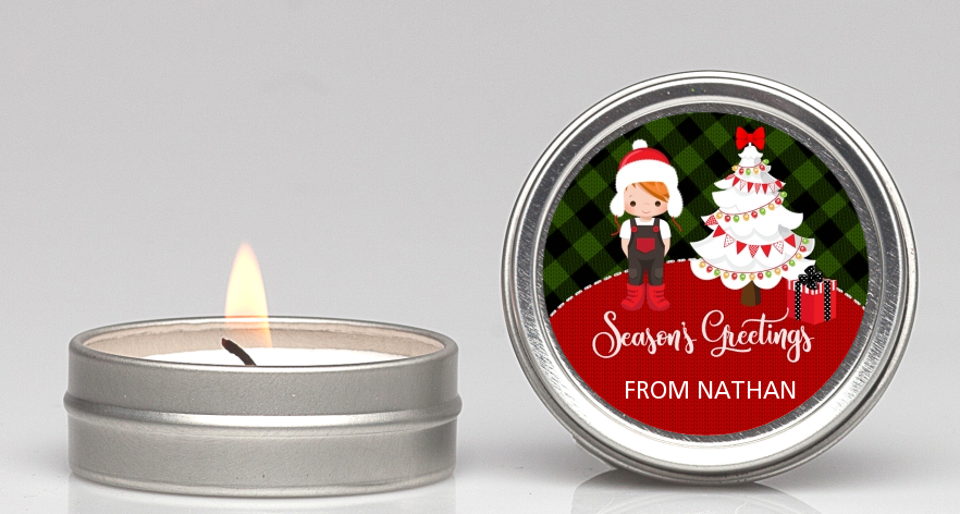  Christmas Boy - Christmas Candle Favors OPTION 1