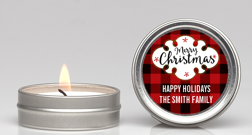  Christmas Time - Christmas Candle Favors Option 1