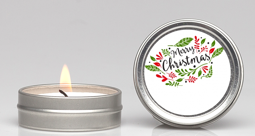  Christmas Time - Christmas Candle Favors Option 1