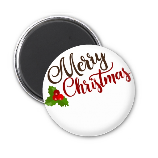  Christmas Time - Personalized Christmas Magnet Favors Option 1