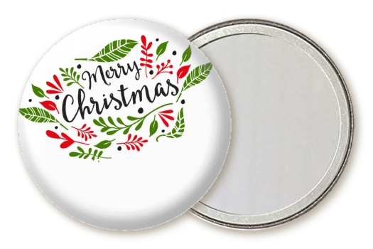  Christmas Time - Personalized Christmas Pocket Mirror Favors Option 1