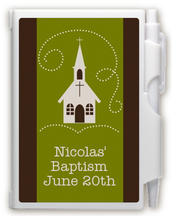 Church - Baptism / Christening Personalized Notebook Favor