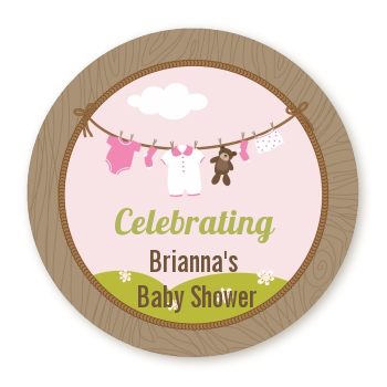  Clothesline It's A Girl - Personalized Baby Shower Table Confetti 
