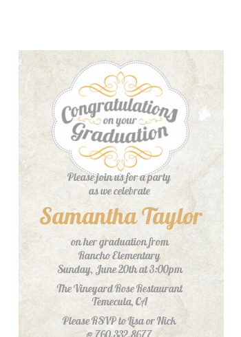 Con-Grad-ulations - Graduation Party Petite Invitations