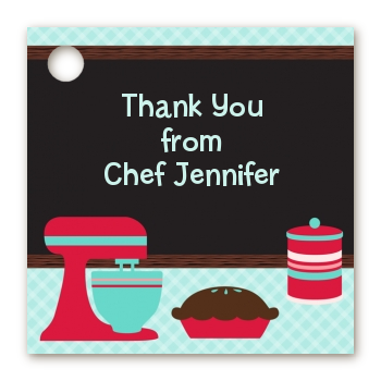 Cooking Class - Personalized Birthday Party Card Stock Favor Tags