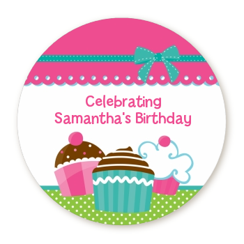  Cupcake Trio - Personalized Birthday Party Table Confetti 