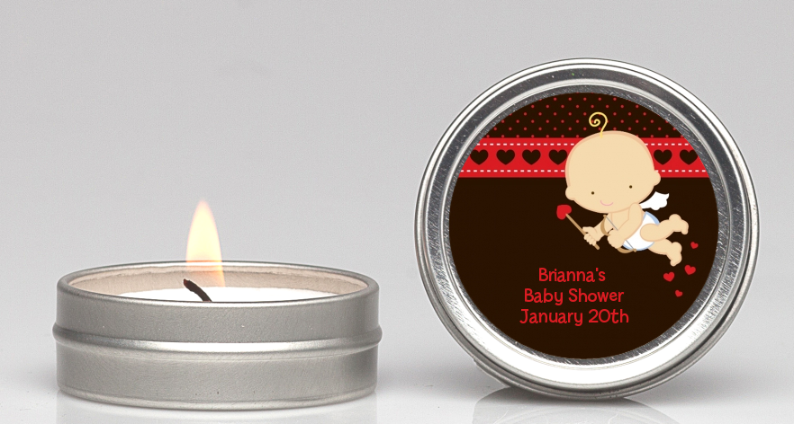  Cupid Baby Valentine's Day - Baby Shower Candle Favors Caucasian