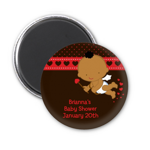  Cupid Baby Valentine's Day - Personalized Baby Shower Magnet Favors Caucasian