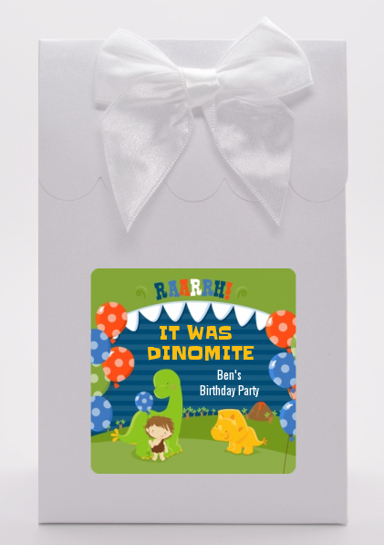 Dinosaur and Caveman - Birthday Party Goodie Bags