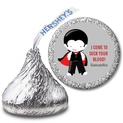 Dracula - Hershey Kiss Halloween Sticker Labels