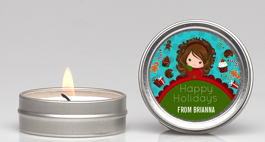  Dreaming of Sweet Treats - Christmas Candle Favors Option 1