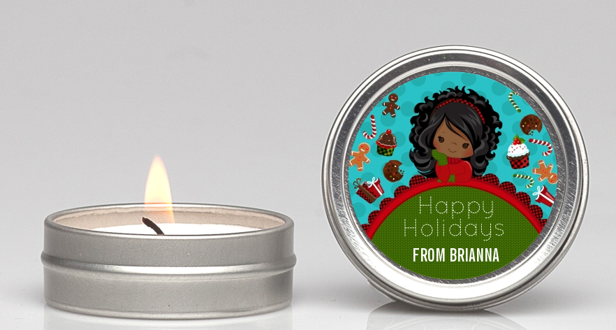  Dreaming of Sweet Treats - Christmas Candle Favors Option 1