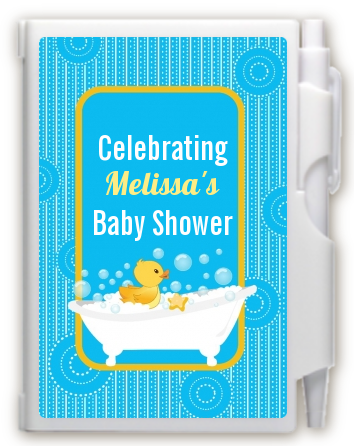 Duck - Baby Shower Personalized Notebook Favor