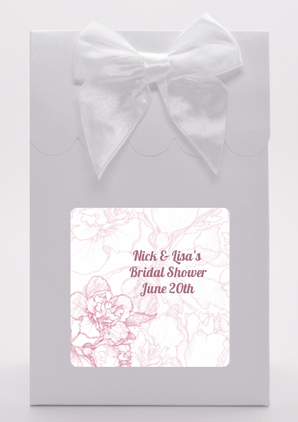 Elegant Flowers - Bridal Shower Goodie Bags