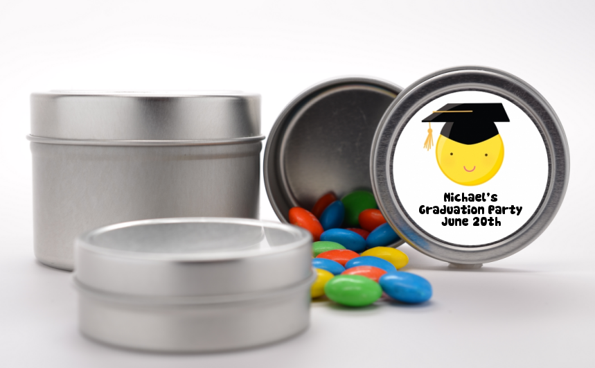  Emoji Graduate - Custom Graduation Party Favor Tins No Glasses