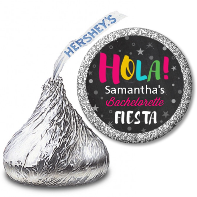 Fiesta - Hershey Kiss Bridal Shower Sticker Labels