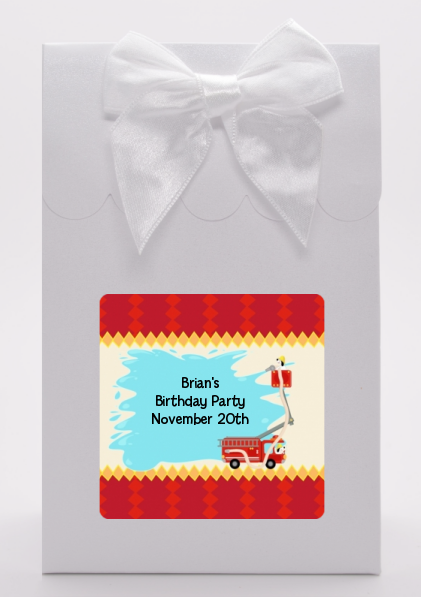 Fire Truck - Birthday Party Goodie Bags