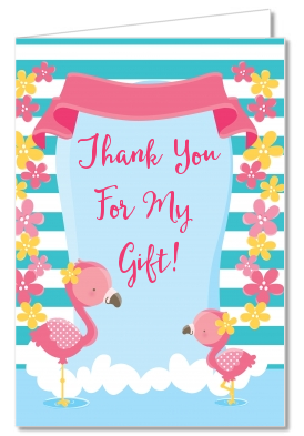 Flamingo - Baby Shower Thank You Cards