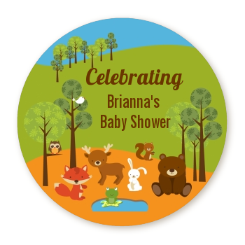  Forest Animals - Personalized Baby Shower Table Confetti 