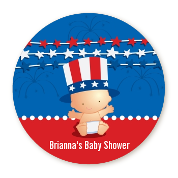  Fourth Of July Stars & Stripes - Personalized Baby Shower Table Confetti 