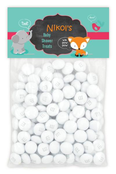 Fox and Friends - Custom Baby Shower Treat Bag Topper