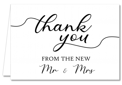 From The New Mr and Mrs - Bridal Shower Thank You Cards