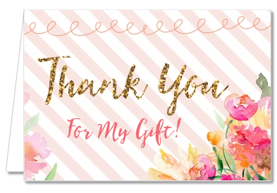 Fun to be One - 1st Birthday Girl - Birthday Party Thank You Cards