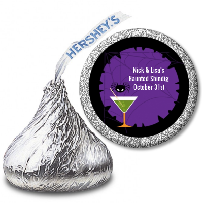 Funky Martini - Hershey Kiss Halloween Sticker Labels
