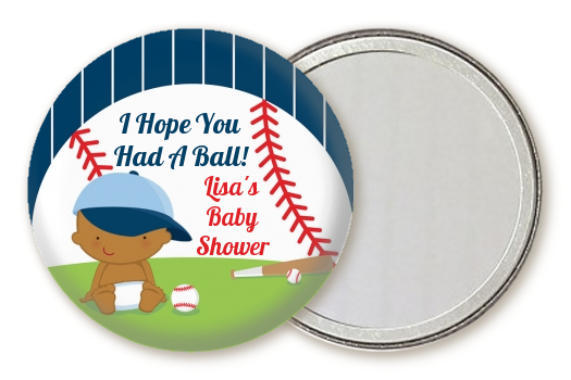  Future Baseball Player - Personalized Baby Shower Pocket Mirror Favors Caucasian