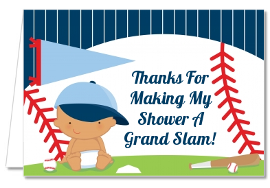  Future Baseball Player - Baby Shower Thank You Cards Caucasian
