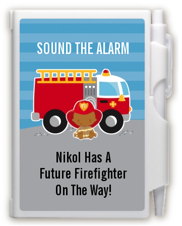  Future Firefighter - Baby Shower Personalized Notebook Favor Caucasian
