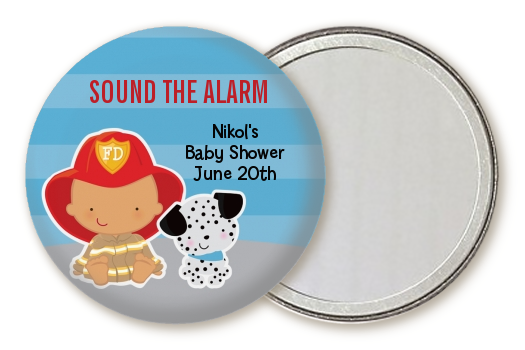  Future Firefighter - Personalized Baby Shower Pocket Mirror Favors Caucasian