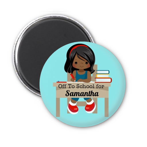  Girl Student - Personalized School Magnet Favors Option 1