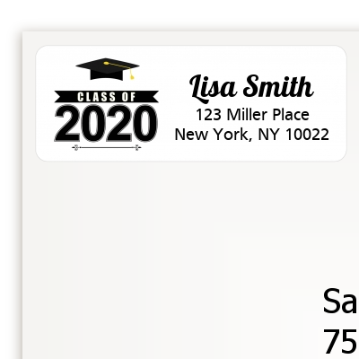 Graduation 2022 - Graduation Party Return Address Labels