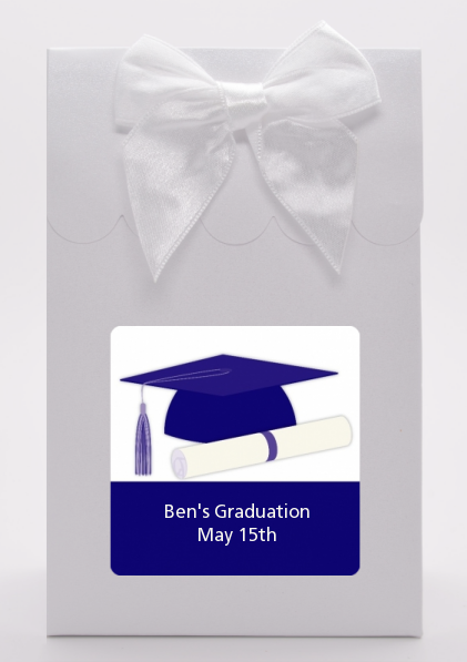 Graduation Cap Blue - Graduation Party Goodie Bags