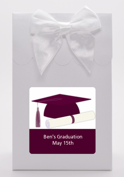 Graduation Cap Purple - Graduation Party Goodie Bags