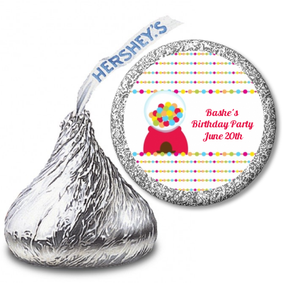 Gumball - Hershey Kiss Birthday Party Sticker Labels