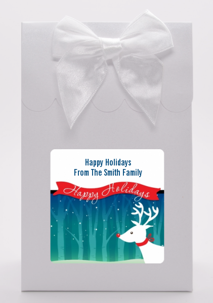 Happy Holidays Reindeer - Christmas Goodie Bags