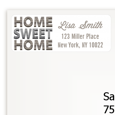 Home Sweet Home - Real Estate Return Address Labels