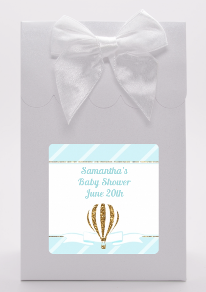 Hot Air Balloon Boy Gold Glitter - Baby Shower Goodie Bags